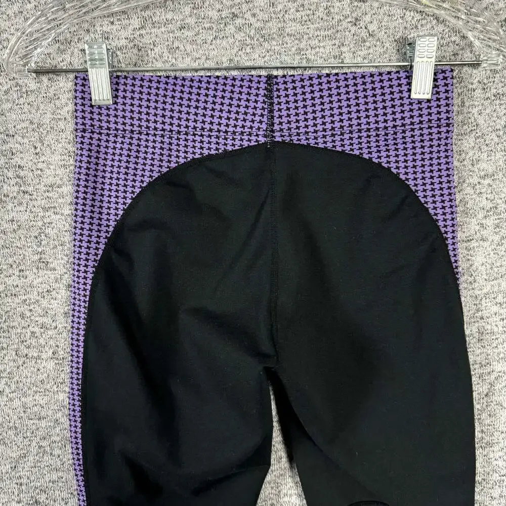 Kerrits Women's Size Small Black / Purple Skinny Leg Equestrian Pants